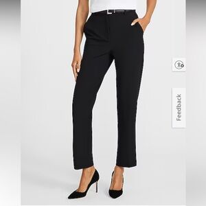 NWT Express Editor Super High Rise Straight Black Pants